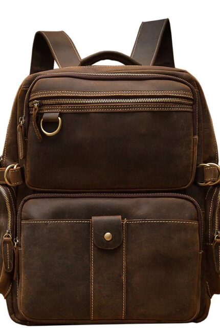 Brown Leather Backpack | URSUS